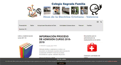 Desktop Screenshot of colegiosagradafamiliavalencia.com