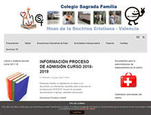 Tablet Screenshot of colegiosagradafamiliavalencia.com